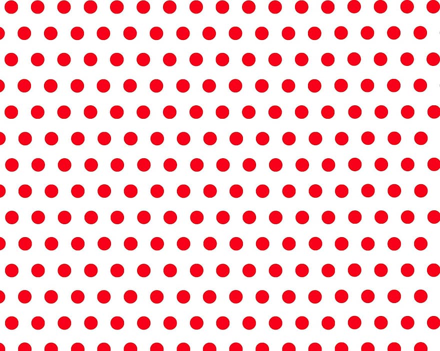 Background, Polka Dots, Red, White, Red Polka Dots, Pattern, Abstract Background, Colorful, Color, White Background