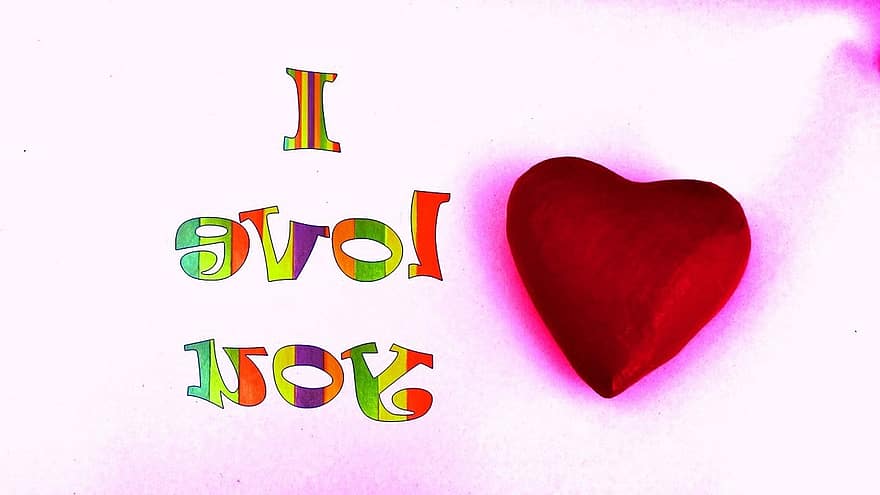 любить, сердце, День святого Валентина, романтик, романс, дизайн, карта, текстура, декоративный, розовый, emation
