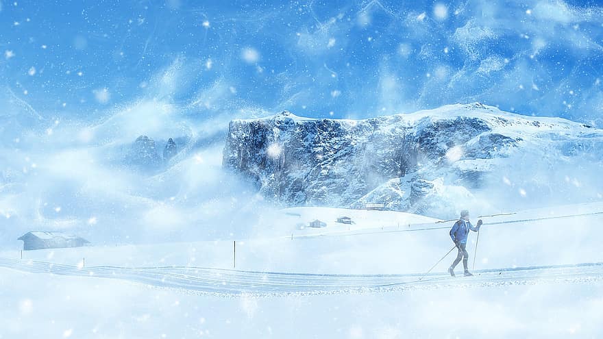trượt tuyết băng đồng, tuyết, khô héo, thể thao, sự khỏe khoắn, sức chịu đựng, hoạt động, thể thao mùa đông, bão tuyết, lạnh, thao tác kỹ thuật số