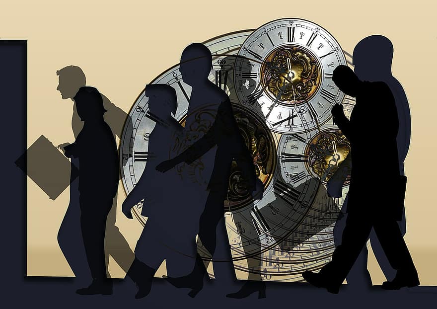 Business Meeting, Dates, Baiting, Clock, Time, Personal, Silhouettes, Date, Hurry, Period, Present