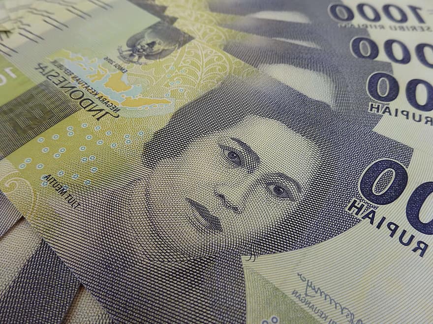 пари, валута, пари в брой, рупии, Индонезия, финанси, спестявания