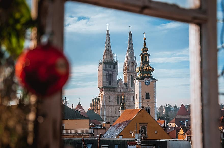 Nhà thờ Zagreb, croatia, kiến trúc gothic, thánh đường, ngành kiến ​​trúc, nhà thờ, Châu Âu, thành phố, thị trấn