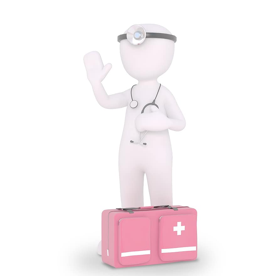 лекар, първа помощ, стетоскоп, чанти за лекар, медик, спешен случай, лекар на повикване, болест, медицински, професия, болница