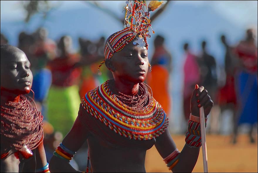 Samburu, ceremoni, fest, Kenya, Afrika, fællesskab, traditionel, nomader, pastorale hyrder, indfødte, kultur