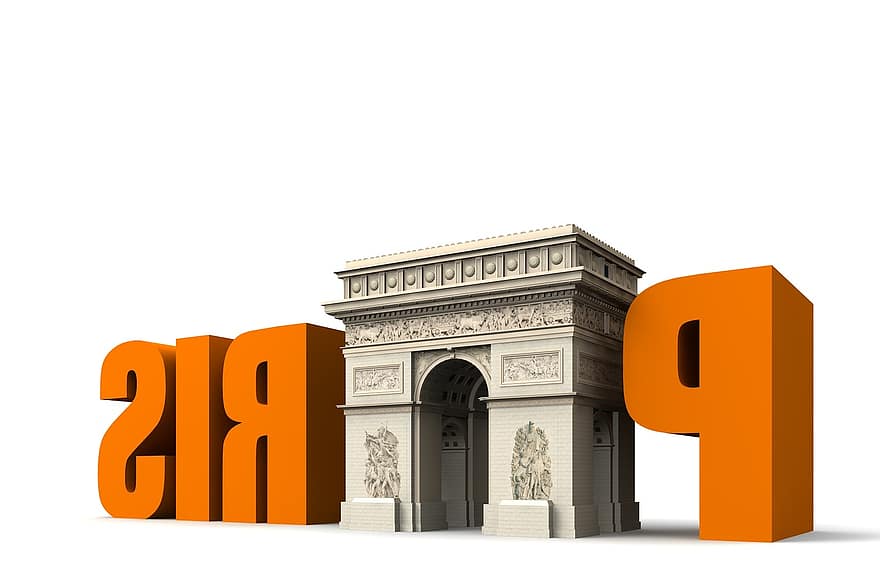Париж, Триумфальная арка, архитектура, строительство, церковь, достопримечательности, исторически, туристы, Привлечение, ориентир, фасад
