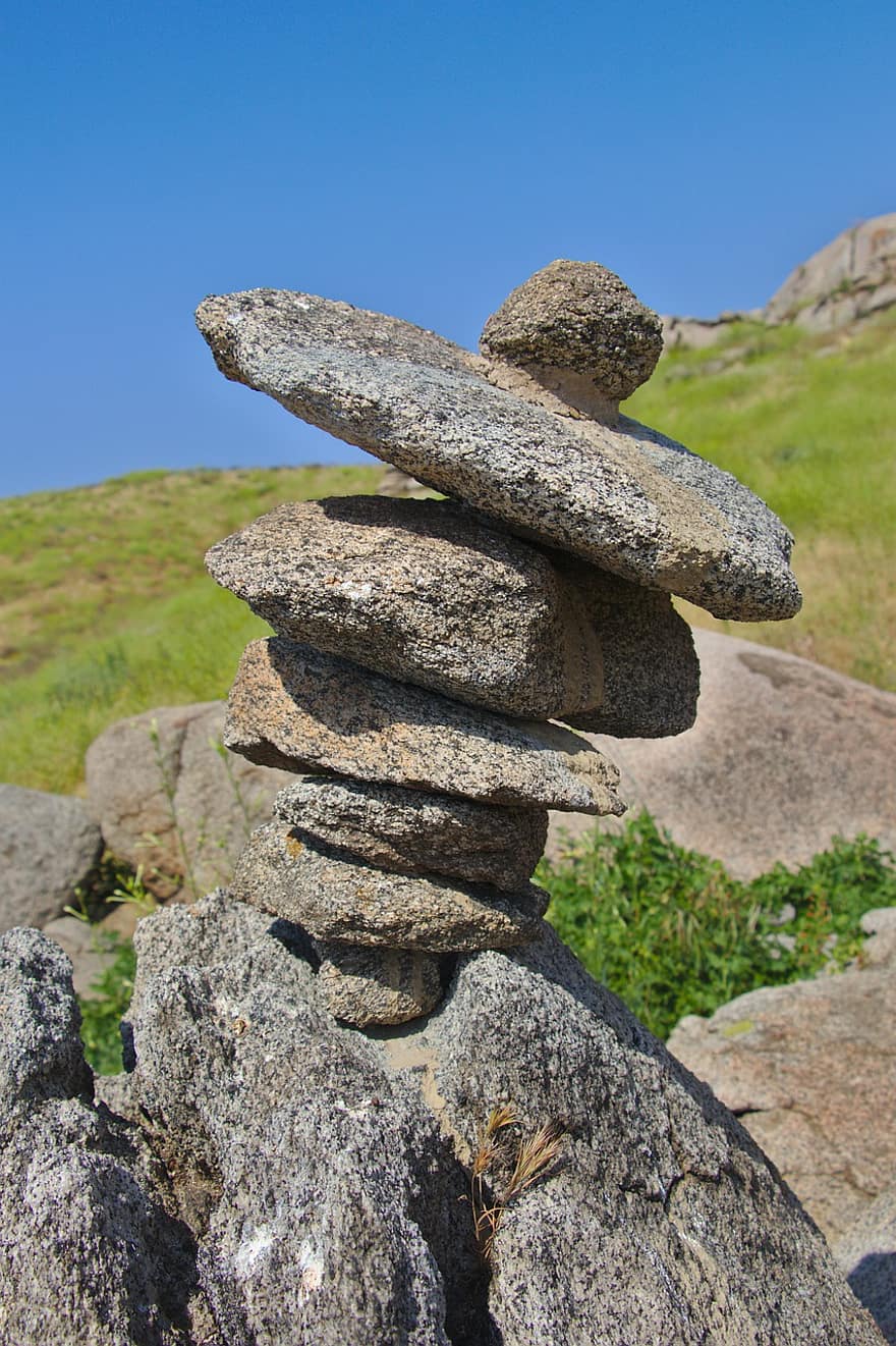 roques, pila, pedres, equilibri, naturalesa, natural, zen