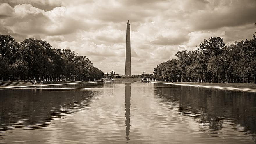 EUA, monument de Washington, referència, ciutat, urbà, arquitectura