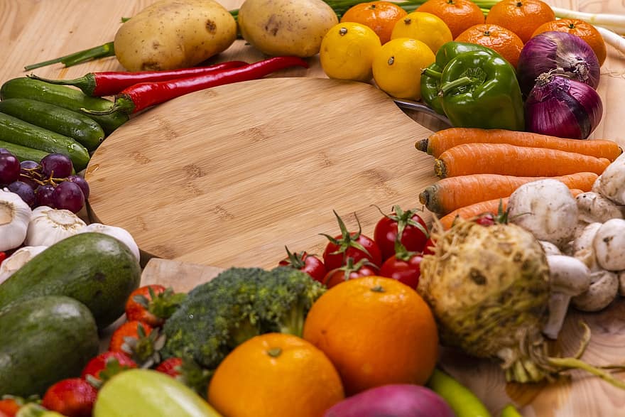 zöldségek, gyümölcsök, friss, gyárt, aratás, organikus, élelmiszert, friss termékek, friss zöldségek, friss gyümölcsök, nyers