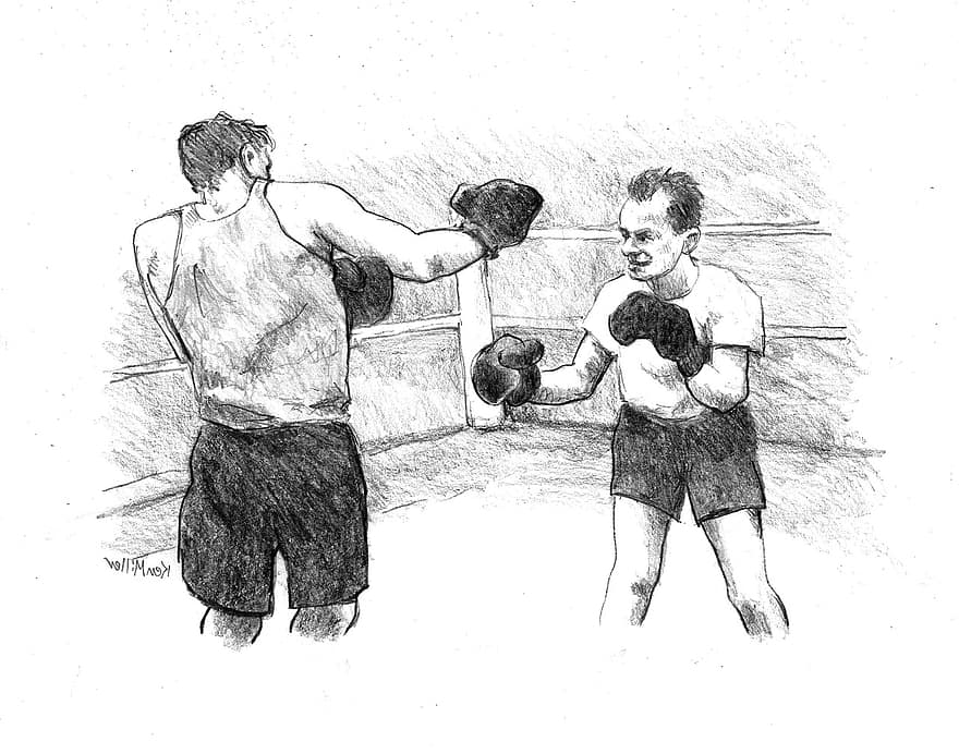 боксьор, спортен, бойни изкуства, Втората световна война