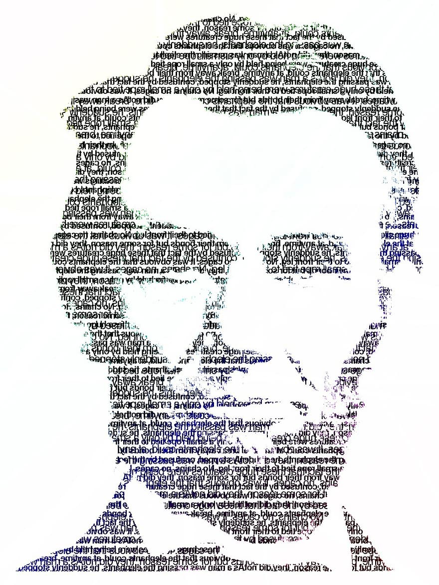 Abraham Lincoln, president, portret, man, woorden, doopvont, kunst, abstract, Computer afbeelding, grafisch