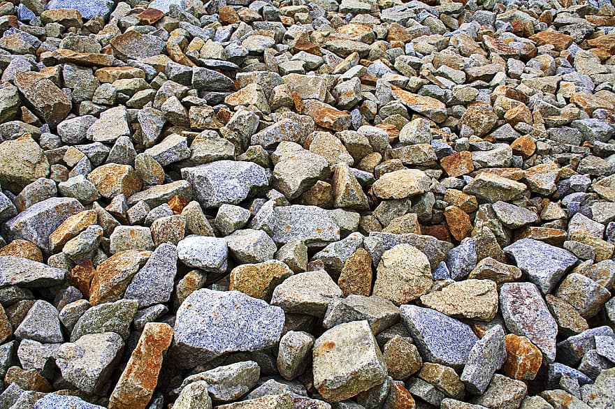 batu, bahan konstruksi, jumlah besar, pecahan, mineral, Latar Belakang, padat, latar belakang, pola, merapatkan, kerikil