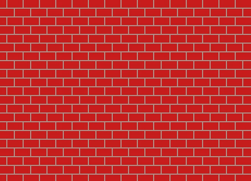 れんが壁、レンガ、石垣、テクスチャ、赤のテクスチャ、赤い壁