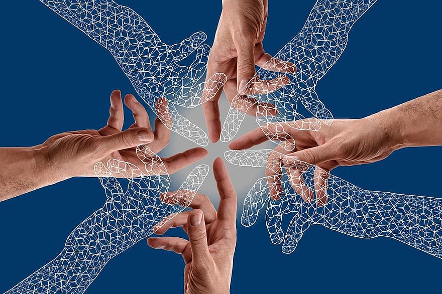 ръце, екип, съвместна дейност, пръстите, съдружие, група, дух на колективност, интеграция, включване, работа, помогне
