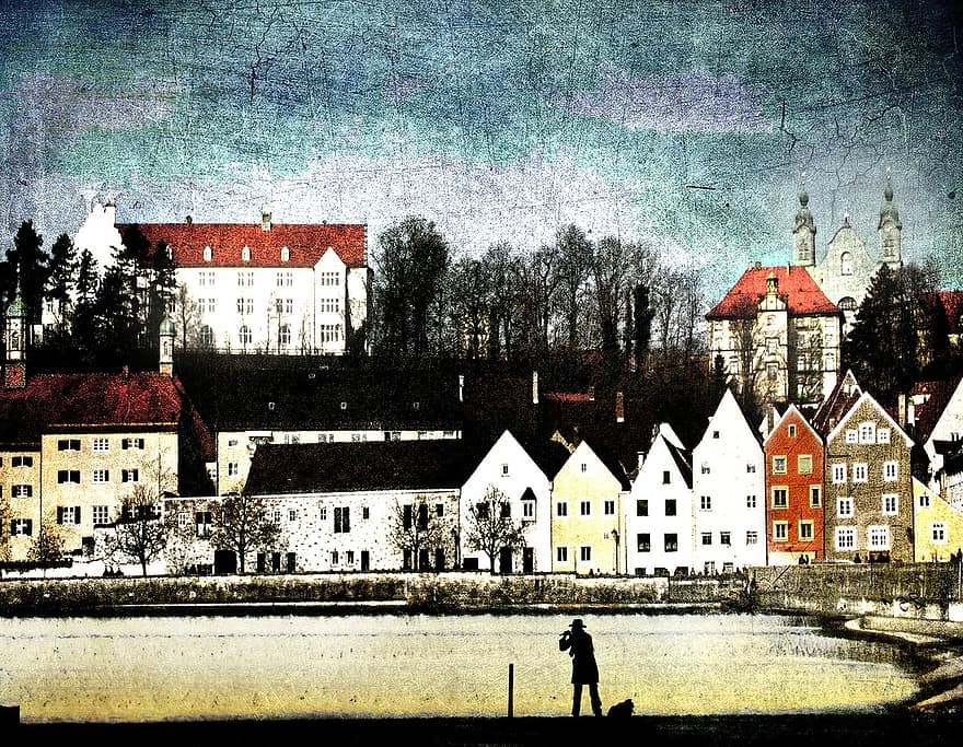 Landsberg, lech, vue de la ville