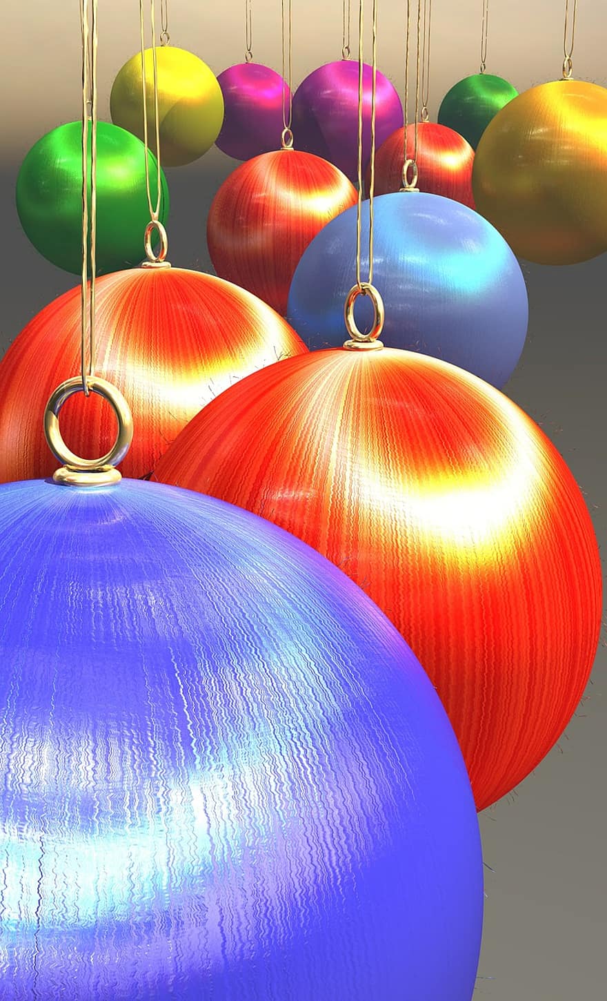palline, decorazioni, palla, celebrazione, festivo