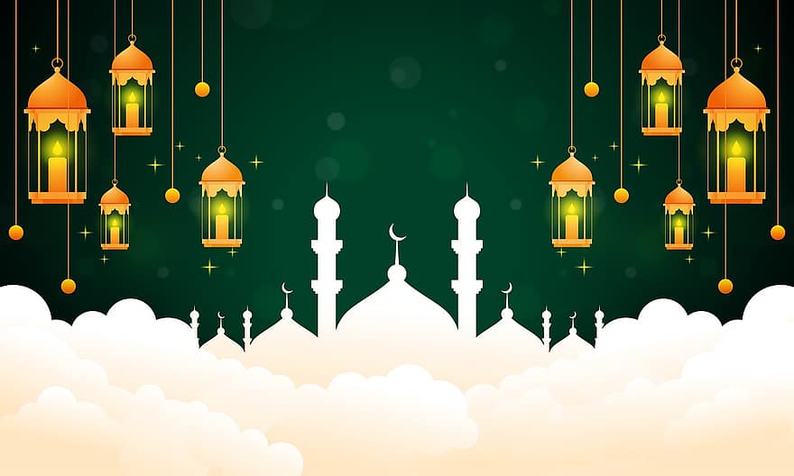 Muslim Banner, Islam Banner, Ramadan, Banner, Poster, Wallpaper, Religion, Muslim Poster, celebration, lantern, spirituality