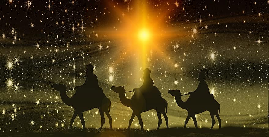 hari Natal, raja, waktu Natal, kedatangan, suci tiga raja, kedutaan, Desember, hadiah, liburan, kegembiraan, yesus