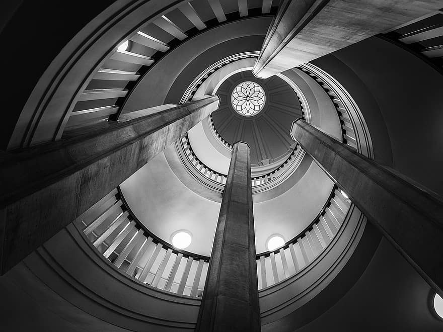 Stairs, Building, Spiral Staircase, Architecture