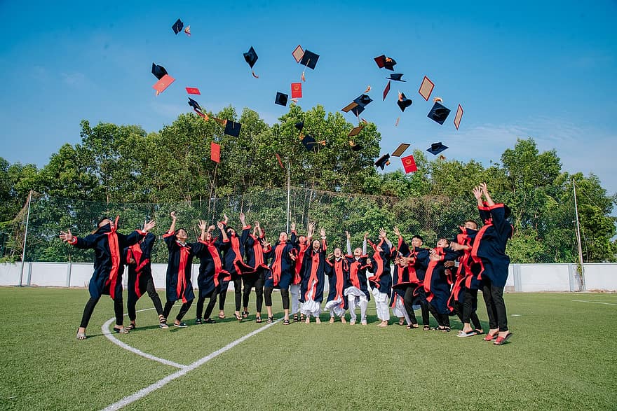 Graduation, Students, Yearbook, Dance, Happiness