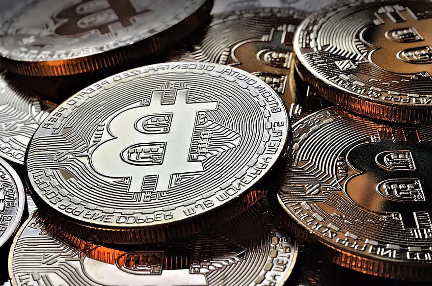 Bitcoin, kryptovaluutta, kolikot, Crypto, blockchain, Rahoittaa, raha, investointi, kasvu, valuutta