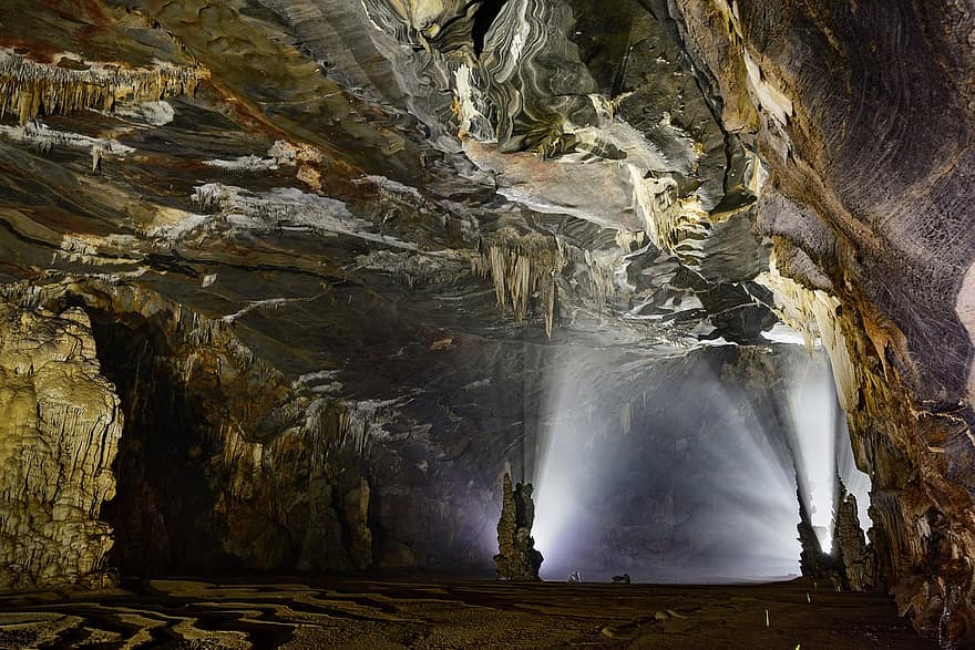 cuevas, paisajes, patrimonio, naturaleza, exploración, majestuoso, Vietnam, subterráneo, rock, montaña, agua