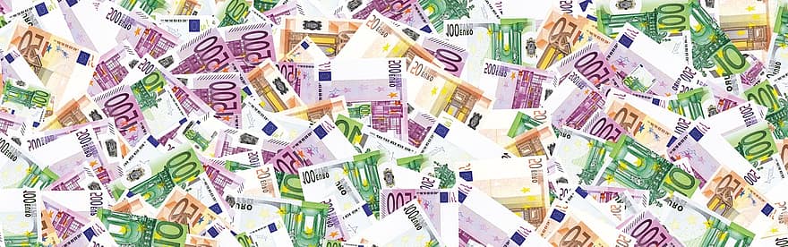 bandera, encabezamiento, economía, euro, moneda, dinero, financiar, cuenta, Europa, billete de un dólar, billetes