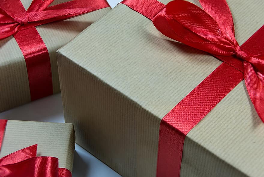 gave, til stede, pakke, gaveæske, overraskelse, bånd, sløjfe, emballage, fødselsdag, jul, jubilæum