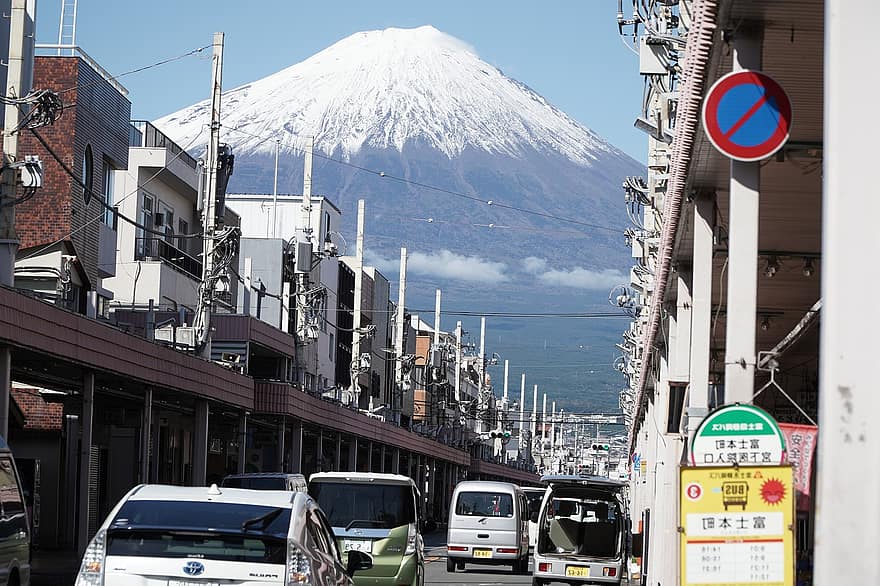 Mont Fuji, Japon, Voyage, tourisme, des voitures, route