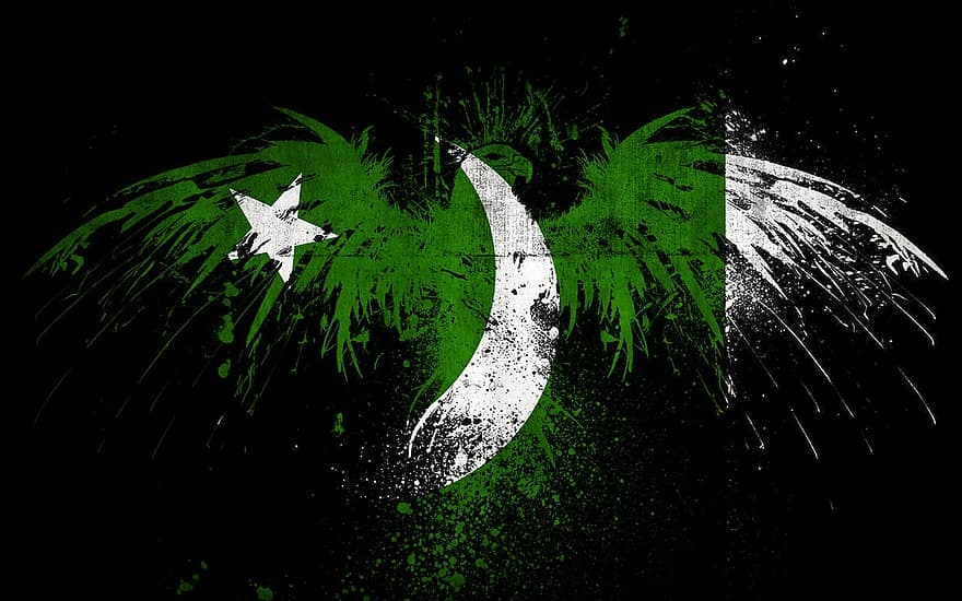 Pakistan, pakistanais, drapeau, islamique, république, ourdou, pays, nation