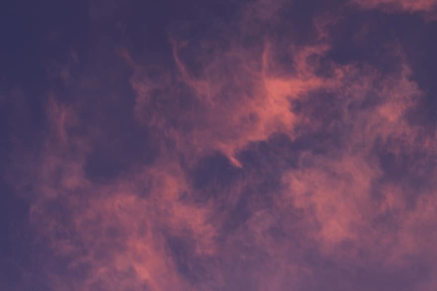 Pink Sky, Sky, Sunset, Clouds, Background, Sundown, backgrounds, space, abstract, cloud, blue