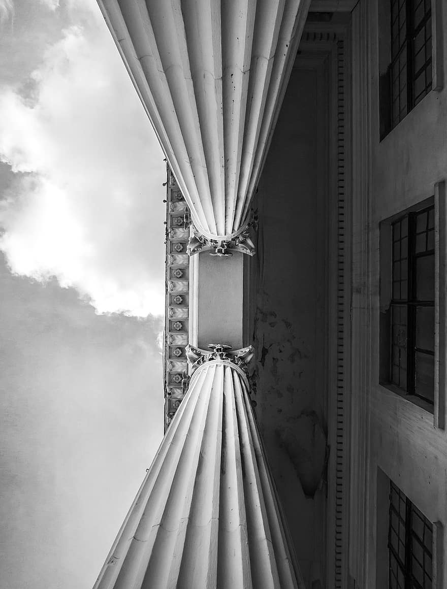 Columns, Colonial, Architecture, Perspective, Pillars, Building, Windows, Travel, City, Heritage, Historical
