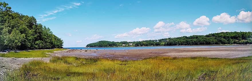 Coast, Maine, Sea, Ocean, Scenic, Landscape