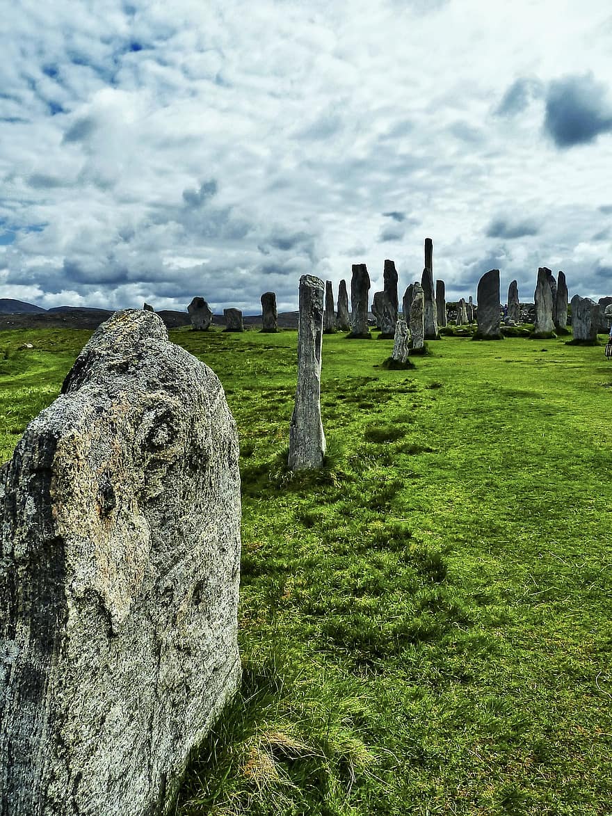 Ayakta duran taşlar, Kelt, iskoçya, işaret, taş anıt, ünlü mekan, Tarihçe, eski, çimen, arkeoloji, anıt