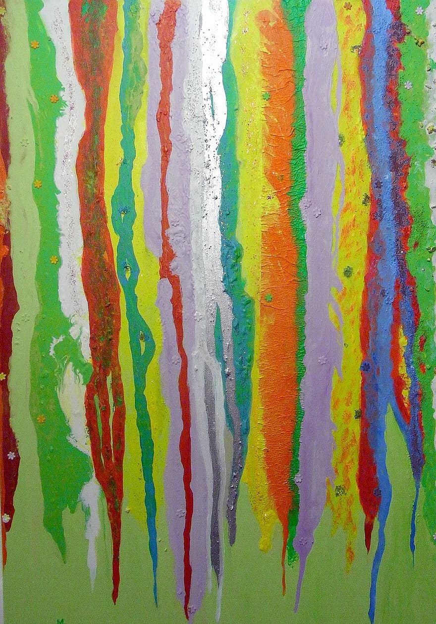 Colorful, Color, Mixed, Abstract, Stripes, Painting, Image, Art, Paint, Artistically, Image Painting