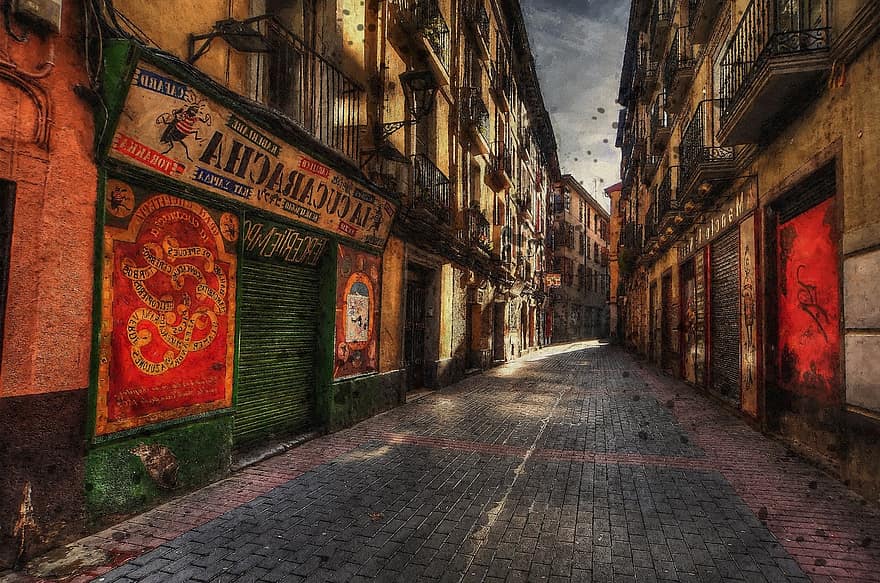 Street, Alley, Path, Structure, Old, Houses, Spain, Tourist, Attraction, Landmark, Travel