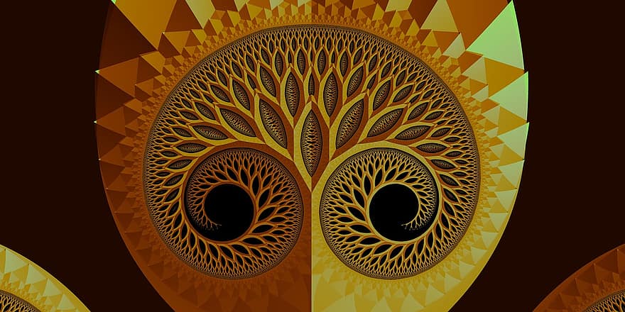 Glynn, fraktal, Livets träd, andlig, trippy, psychedelic, mönster