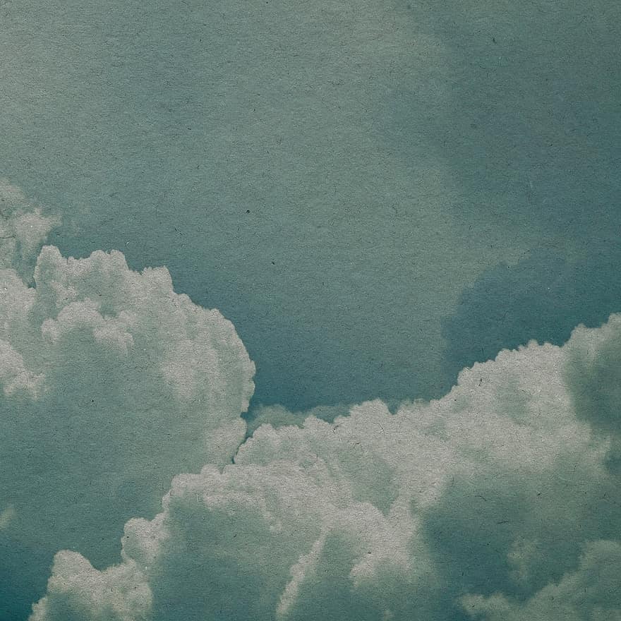 облака, небо, крафт-бумага, текстура, альбом, скрапбукинга, марочный