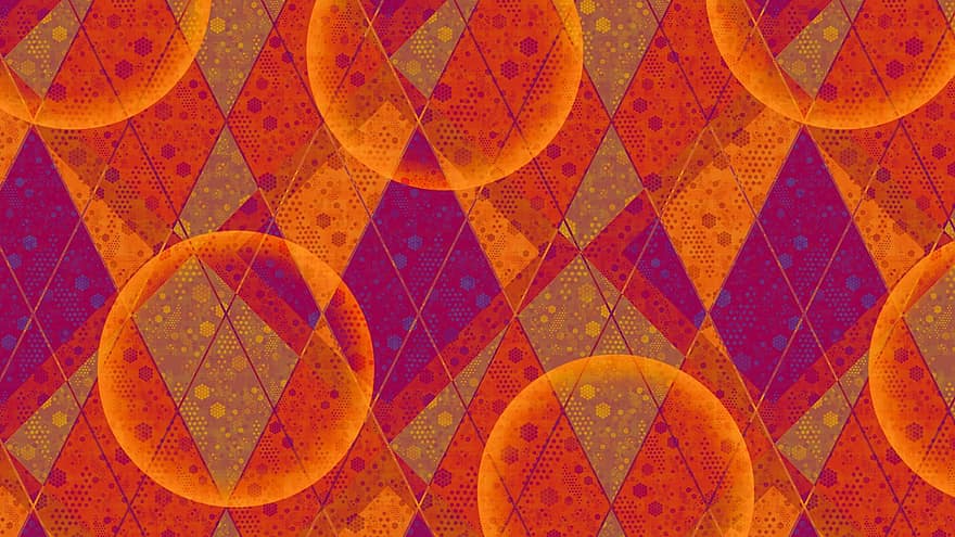 вязка с узором в виде разноцветных ромбиков, геометрический, шаблон, Аннотация, красный, пурпурный, оранжевый, пузырьки, ромб, пылать, сверкание