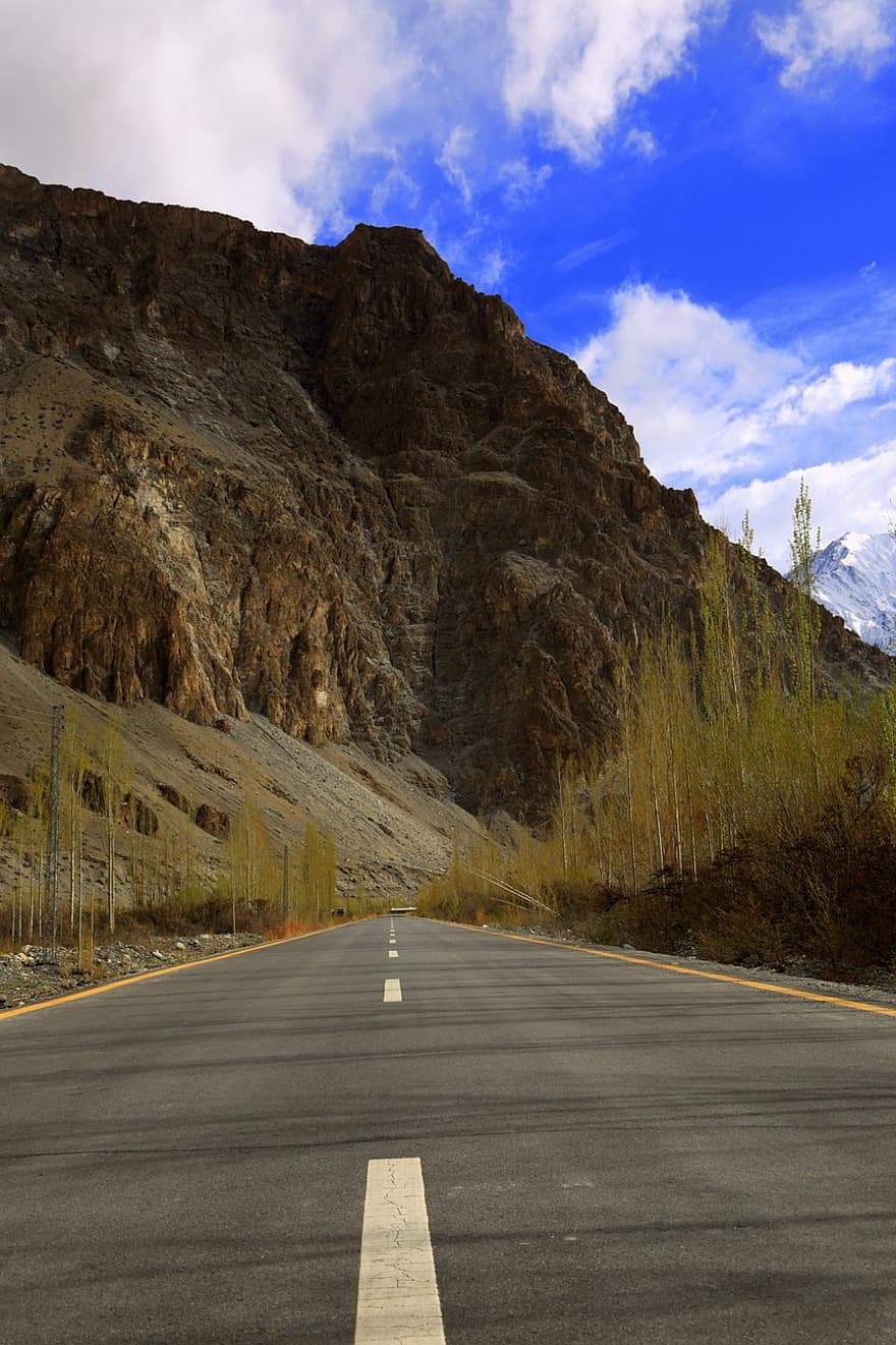 passu, pakistan, glacera, muntanyes, aventura, naturalesa, carretera, simetria, autum, hunza, viatjar