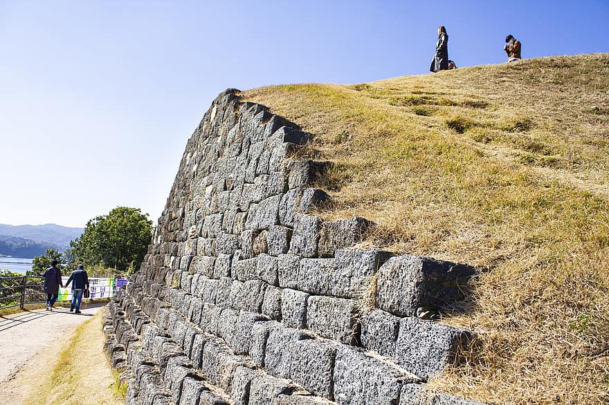 obušek, Jižní Korea, kamenná zeď, turistická atrakce