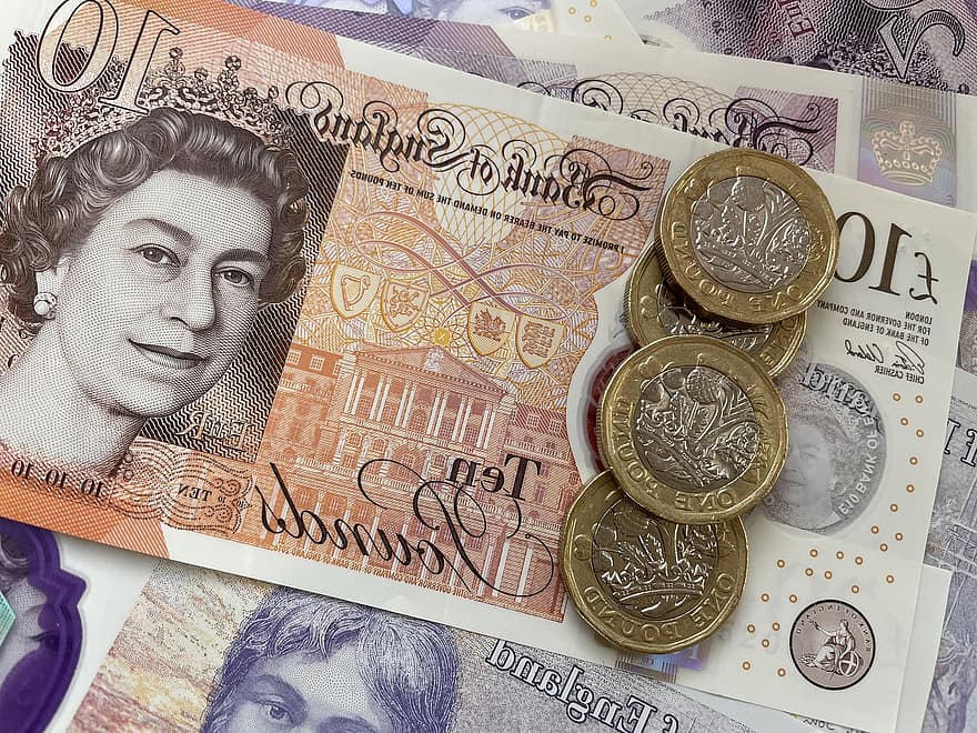 Pound Sterling, British Pounds, Money, Cash, England