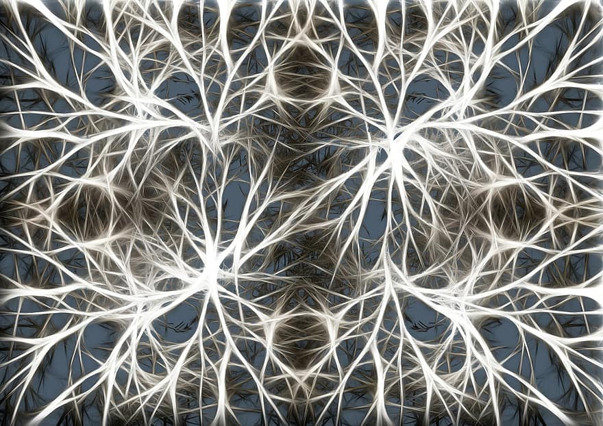 Neuronen, Gehirnzellen, Gehirnstruktur, Gehirn, Netzwerk, wattle, Mesh, Garn, Gewebe, Maschenfabrik, Integration