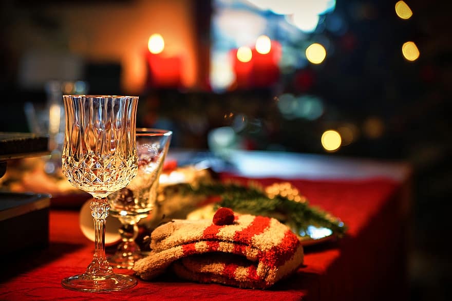 configuração de mesa, feriado, Natal, decoração, advento, refeição, vela, mesa, natal, celebração, dentro de casa