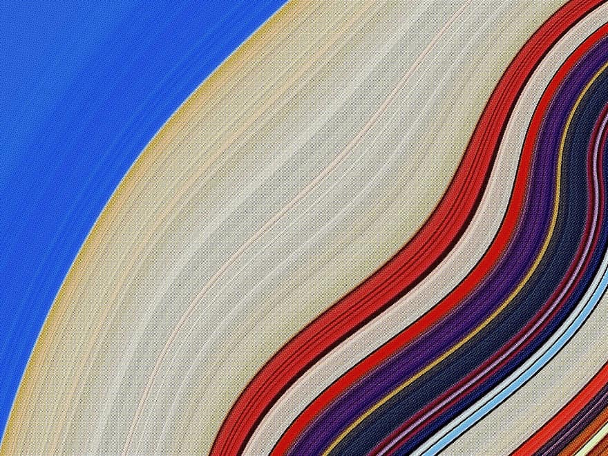 लहरदार पैटर्न, रंगीन रेखाएं, बनावट, सार, वॉलपेपर