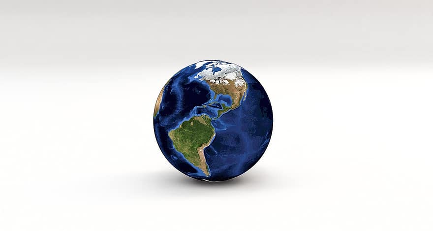 земно кълбо, свят, земя, планета, земното кълбо, сфера, карта, континент, океан, 3d, топка