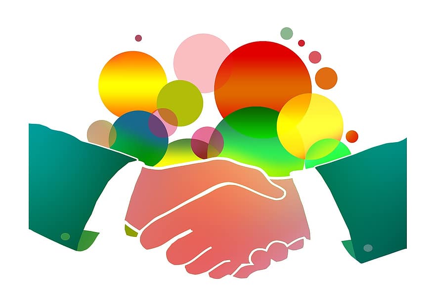 Give hånd, herrer, samarbejde, hold, venskab, personlig, sammen, succes, fællesskab, hånd giver, farve