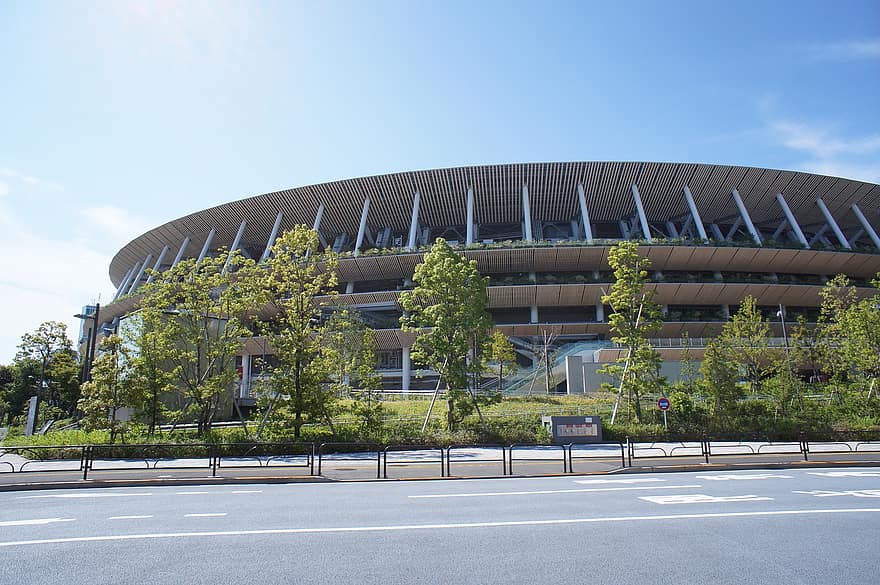 stadion, budynek, Struktura, olimpijski, paraolimpijski, Tokio