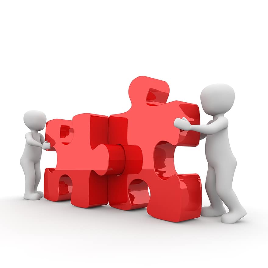Puzzle, Zusammenarbeit, Partnerschaft, zusammen, Mannschaft, Zusammenspiel, Strategie, Kooperationen, verbinden