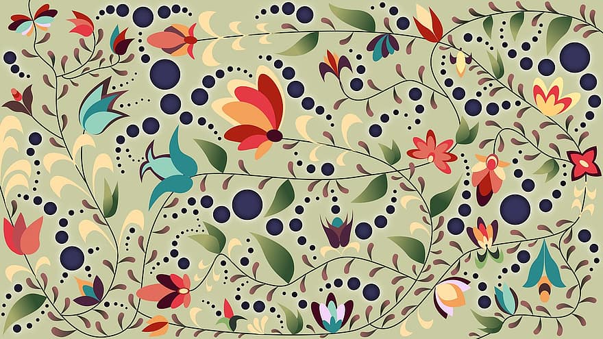Pattern, Floral, Design, Art, Wallpaper, Background, Flowers, Abstract, backgrounds, vector, illustration