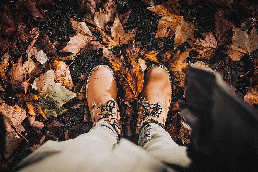 sepatu bot, musim gugur, mode, alas kaki, jatuh, musim